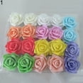 thumbnail image 3 of SPRING PARK 50Pcs Artificial Rose Flowers Real Touch Faux Foam Roses Fake Flower DIY Wedding Decor Bridal Bridesmaid Centerpieces Baby Shower Party Home Decorations, 3 of 6