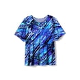 thumbnail image 2 of Swim 365 Women's Plus Size Chlorine-Resistant Crewneck Relaxed-Fit Swim Tee, 2 of 6