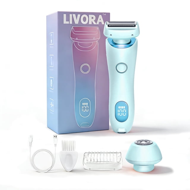 Afeitadora eléctrica WEERSHUN Livora Blue sin dolor para mujer