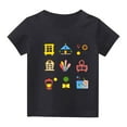 thumbnail image 7 of WRKEKC Girls Summer T-Shirts, Casual T-Shirts for Girls, Little Girls Summer Printed Pattern Short Sleeve Back Of School Season Round Neck Casual T-Shirts, 7 of 7