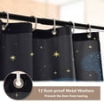 thumbnail image 3 of Ryvnso 4 Pcs Cat at Starry Bathroom Shower Curtain Set with 12 Hooks Bath Mat Toilet Lid Cover, 3 of 8