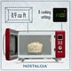 thumbnail image 2 of Nostalgia - Horno de microondas retro para encimera de mediados de siglo, tamaño grande de 900 W, 0.9 pies cúbicos, 8 ajustes de cocción preprogramados, reloj digital, electrodomésticos de cocina,, 2 of 5