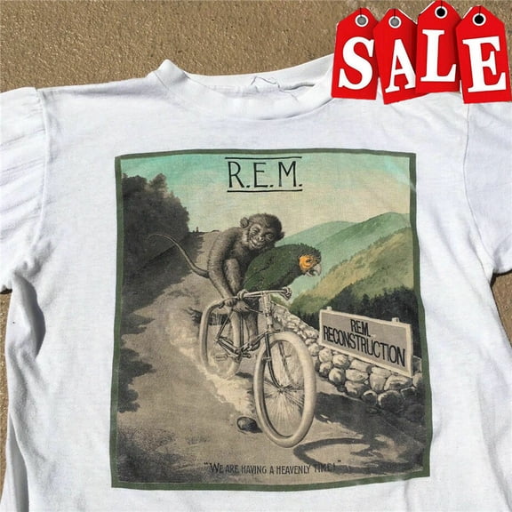 Vtg 80S REM T-Shirt 1985 Concert Tour Fables Of Reconstruction
