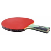 GEWO CS Energy Carbon Pro Pre-Assembled Table Tennis Racket, ITTF Approved Ping Pong Paddle, CARA Carbon Blade, Thunderball 2 Rubber, Flared Handle