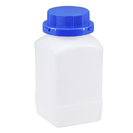 Plastic Lab Chemical Reagente Bottle, 200 g Wide Mouth Sample Sealing Solid Storage Container 2 pz