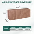 thumbnail image 2 of Uxcell Air Conditioner Cover Indoor AC Cover Knitted Dustproof Dust Covers for Wall Mount Split Air Conditioner Brown 34.6", 2 of 6