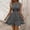 Black, variant on QUNYINEY Sleeveless Womens Dresses Mini Boho Summer A Line Sundress Casual Ruffle Slim Fit Crew Neck Dresses