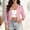 Pink, variant on XPMWRP Womens Fitted V Neck Three Quarter Sleeve Open Front Short Knit Cardigan Cropped Casual Layering Sweater Coat Black S