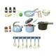 thumbnail image 2 of Juego de cocina, juguete de cocina de simulación, aprendizaje y cocina educativa 32 piezas azul, 2 of 9