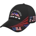 thumbnail image 1 of I Miss The America I Grew Up in Distressed Dad Hat Baseball Caps for Men 90s Washed Denim Adjustable Strapback Baseb, 1 of 7