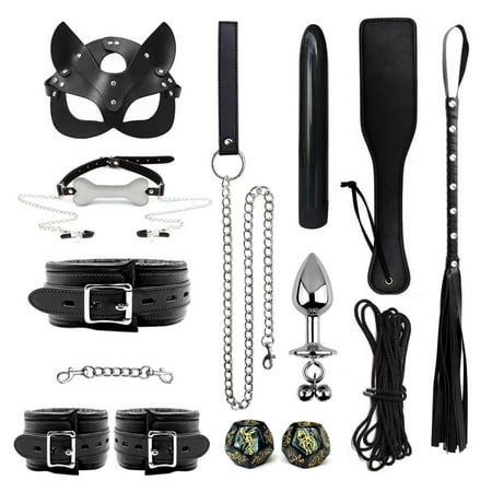 

JNANEEI Couple Bedroom Toy Set of 14 s Kit Blindfold Paddle Sex Toy Couple Sex Toy for Men Women