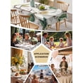 thumbnail image 5 of Flowers Leaves Table Cloth, Farmhouse White Botanical Magnolia Retro Waterproof Tablecloth for Rectangle Tables, Reusable Washable Fabric Table Cover for Restaurant Kitchen Dining Tables 60"x84", 5 of 6