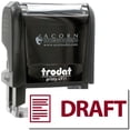 thumbnail image 1 of Self-Inking Draft with Letter Stamp, Trodat Printy 4911, Press and Print Stamping, Impression Size 5/8" x 1-1/2", Up to 10,000 Impressions - Burgundy Ink, 1 of 10