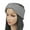 #0114-Gray, variant on Women Winter Foldable Solid Knit Headwrap Thick Headband Ear Warmer with Bow