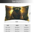 thumbnail image 2 of KLL Tree Meditating Raccoon Pillow Covers Envelope Closure,Super Soft and Cozy Fuzzy Fleece Pillow Case Cover (No pillow core）, 2 of 5