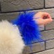 thumbnail image 4 of Thick Ostrich Feather cuffs for women Furry fur cuffs a waers feather cuffs Anklets Feather Slap Bracelets Patting Circle, 4 of 4