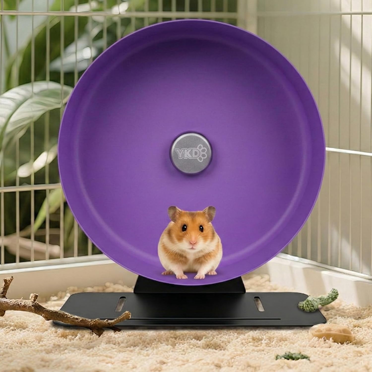 11.8" Silent Hamster Exercise Wheel, Aluminum Alloy Noiseless Running Wheel for Syrian Hamsters, Fancy Rat, Hedgehogs and Small Pets
