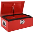 thumbnail image 1 of 20x12x10in Steel Truck Bed Tool Box with Diamond Plate Side Handle and Lock Keys Portable Storage Organizer for Pickup RV Trailer Red, 1 of 7
