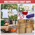 thumbnail image 5 of 2-Pack 32 Feet 10 Meters Natural Cotton Rope -Casewin Twisted Soft Cotton Knot Tying Rope Cord - Thick Strong Braided Ropes, 8mm Diameter, Multifunctional (1 Black 1 Red), 5 of 8
