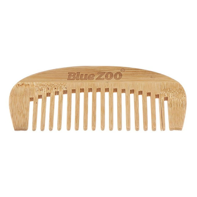 lionlar Premium Beard Brush Bamboo Hair Detangle Comb For Men Grooming Travel Wide Tooth
