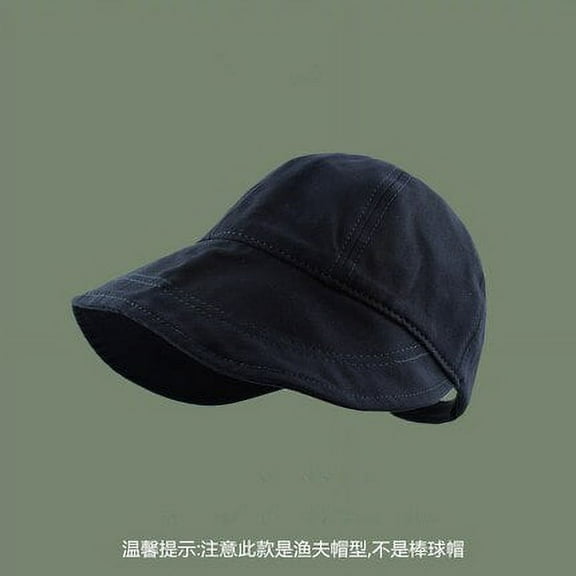 COCOpeaunt Summer New Women Baseball Caps Fashion Solid Color Soft Cotton Outdoor Sun Hats Wide Brim Ponytail Bucket Hat Ladies Cap