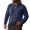 Blue, variant on LODIENY Mens Linen Henley Shirts Casual Lightweight Loose Fit T Shirt Long Sleeve Banded Collar Half Button Down Vintage Beach Tops Light Blue L