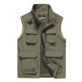 thumbnail image 4 of Birdeem Mens Work Clothes Jacket Solid Color Stand Collar Multiple Pockets Outdoor Sports Photography Leisure Coat, 4 of 10