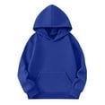 thumbnail image 6 of Garbnen Girls Oversized Hoodie Blue Long Sleeve Y2k Sweatshirt with Pocket Fall Fleece Preppy Teen Girl Gifts Trendy Clothes 9-10 Years, 6 of 6