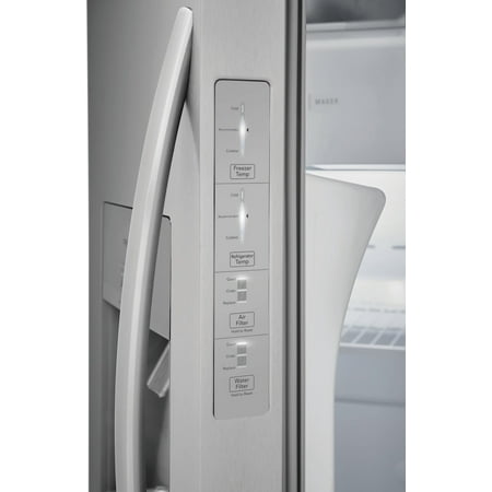 Frigidaire - 25.6 Cu. Ft. Side-by-Side Refrigerator - Stainless steel