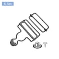 thumbnail image 3 of Unique Bargains Gun-black Metal Overall Buckles Retro Suspender Replacement Buckles (6 Sets), 3 of 6