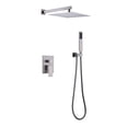 thumbnail image 1 of Topcobe 10" Wall Mounted Square Rainfall Pressure-Balanced Complteted Shower System with Rough-in Valve for Hotel, 2W02, 1 of 6
