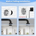 thumbnail image 4 of 8" Kitchen Exhaust Fan with Variable Speed Controller, 735CFM Wall Mount Ventilation Fans, Metal Attic Exhaust Fan, Small Fume Ex, 4 of 8
