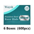 thumbnail image 2 of Waysh Lames en Acier Inoxydable, Lot Économique Pro de 600, 2 of 11