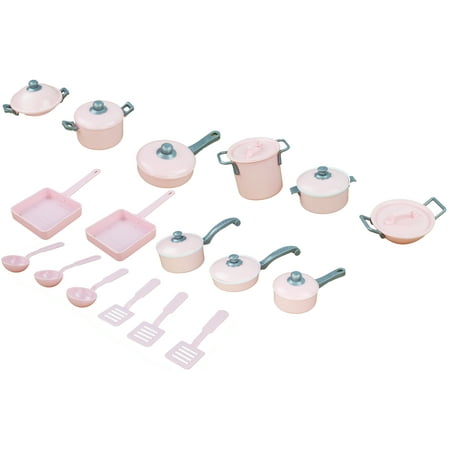 Pants Playset - Pink Complete Pretend Play Light Blue Toy Kitchen Playset Pots and Pans Cookware with Utensils for Kids, Toy Cookware, Fun Cookware Set, Kitchen Set Accessories