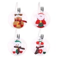 thumbnail image 3 of ¡Ahorros navideños! Decoraciones navideñas para el árbol de Navidad, juego de cubiertos y tenedores navideños, vajilla navideña, decoración navideña, muñeco de nieve anciano, adornos navideños para, 3 of 7