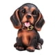 thumbnail image 2 of Lovely Dog Eyeglasses Holder Stand Animal Figurilla Gafas Display Stand Estante Animales en forma de oficina Decoración del hogar , Marrón Negro Baoblaze Soporte para anteojos, 2 of 8
