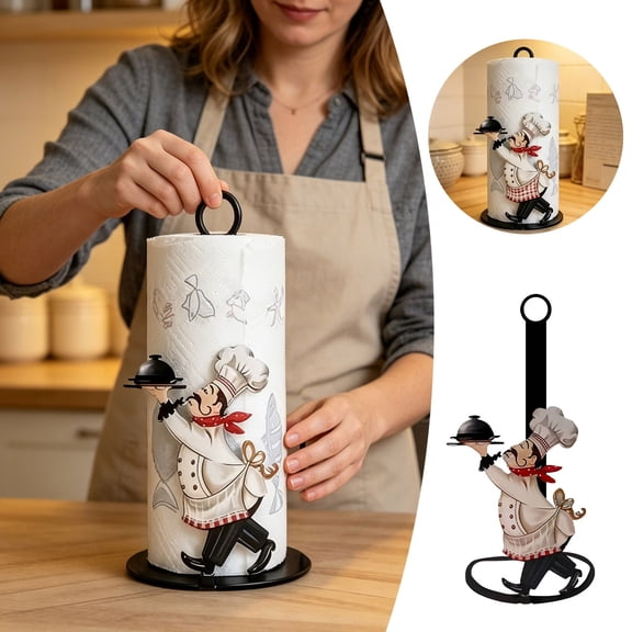 Paper Towel Organizer Countertop Storage Dispenser Box, Kitchen Roll Holder With Open Top For Easy Pull, Modern Tissue Storage Container 10.24X5.12"