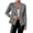 Grey, variant on Women's Shirts New Button Patterned Small Suit Jacket During The New School Season
