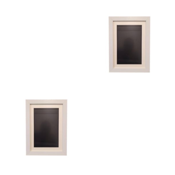 Moyic Cuadro de Marco de arte para niños Banda elástica recubierta Rectangular Salón Galería Dibujo Cuadros de pintura Blanco 20.8x29.7cm Blanco 20.8x29.7 cm 2Conjunto