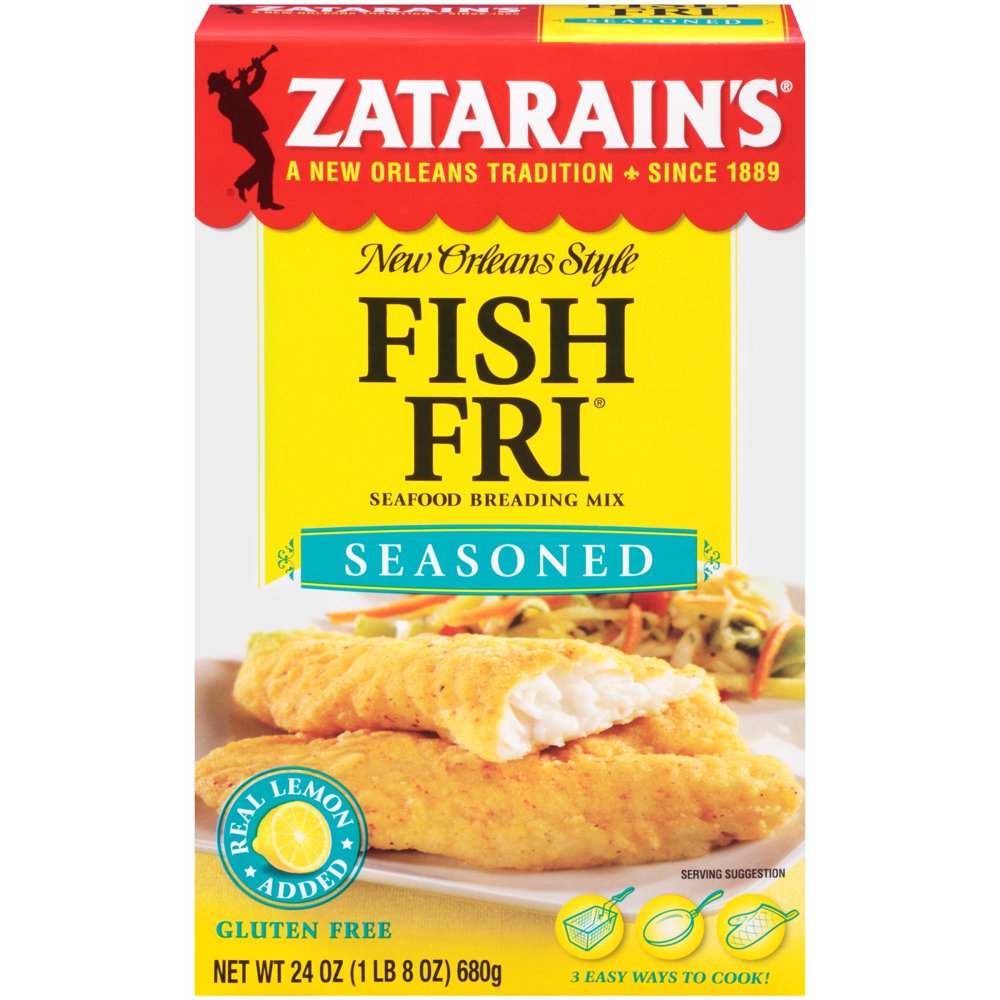 Zatarain's Seasoned Fish Fri Breading Mix, 24 oz