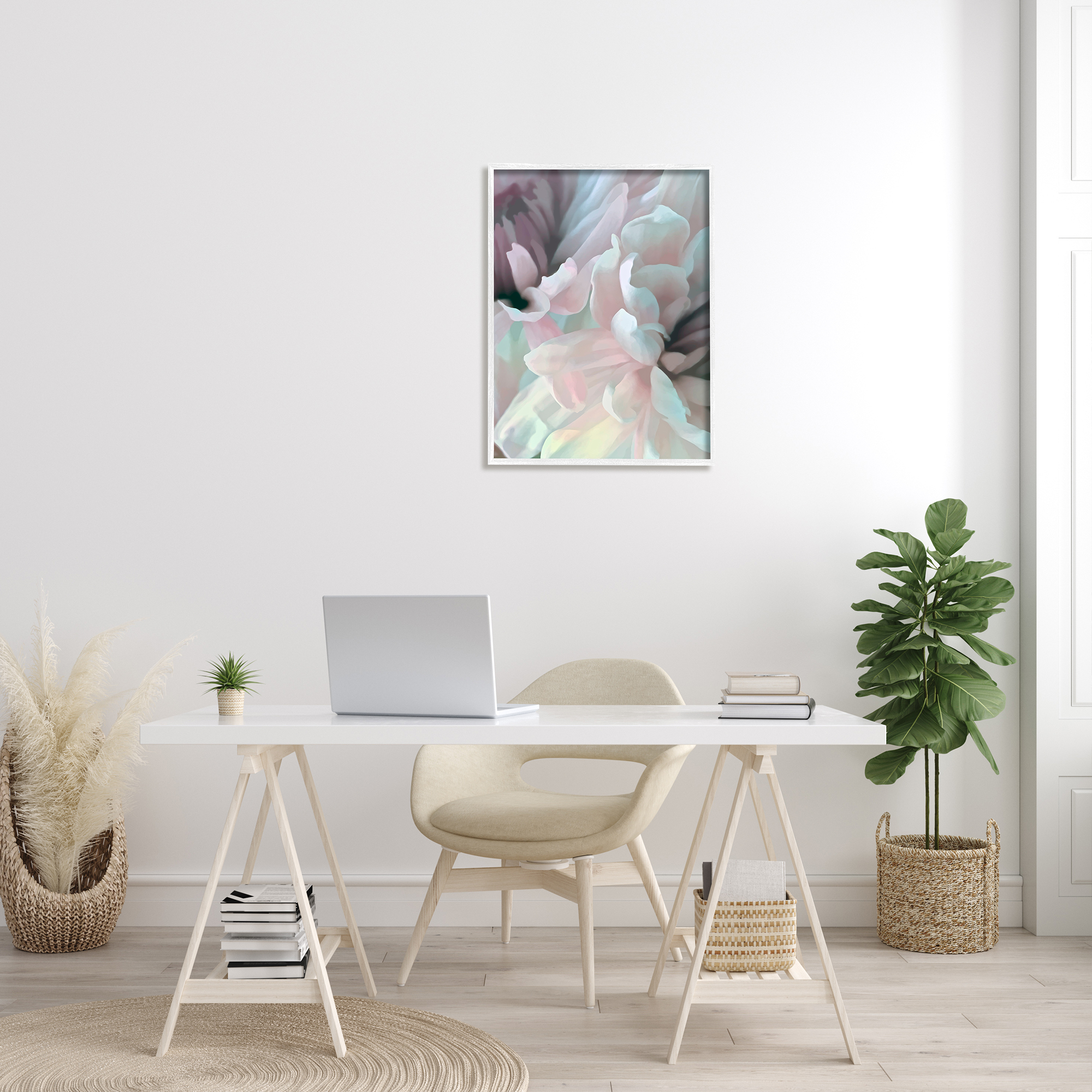 Stupell Industries Blush Flower Petals Meeting Alluring Pink Florals, 24 x 30, Designed by David Pollard