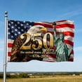 thumbnail image 6 of 250 Anniversary Usa Flag, Vintage 250 Year American Anniversary Flag, Front And Back Print, 3x5 Ft Polyester Patriotic Flag, 1776-2026 Decor for Independence Day, 6 of 7