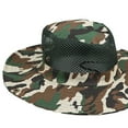 thumbnail image 6 of Cheers.US Outdoor Summer Wide Brim Boonie Hat Military Camo Sun Cap for Men or Women, 6 of 6