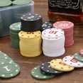 thumbnail image 5 of Misright 100Pcs/pack Chip Gambling Chips Professional Casinos Chips European Pokers Chip Set Round Coin Set, 5 of 8