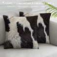 thumbnail image 3 of Cow Print Decorative Throw Pillow Covers Cowhide Accent Printing Couch Pillows for Living Room  Decorative Pillows for Couch Bed Living Room Sofa Outdoor Car Pillow Covers, 3 of 5