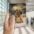 thumbnail image 4 of Brussels Griffon Happy New Year 2026 with Fireworks on New Year's Eve Travel Passport Wallet Griff Dog Lover PU Leather Passport Holder Cover - 12022, 4 of 5