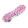 thumbnail image 4 of Doglemi Ajustable A Prueba de Escape Gato Arnés con Capucha Chaleco Suave Collar Correa para Mascotas Al Aire Libre Caminar Jugando(Pink) Ecomeon no, 4 of 5
