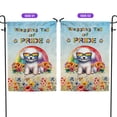 thumbnail image 2 of Wagging Tail Bichon Frise Celebrates Rainbow Pride Month LGBT LGBTQ+ Garden Flag 12x18in Double Sided Bichons Dog Lovers Gifts Idea Outdoor Decor - 01003, 2 of 5