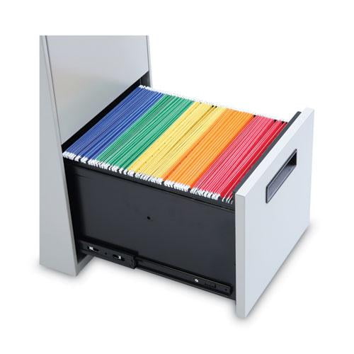 Alera 2 Drawers Vertical Lockable Filing Cabinet, Gray