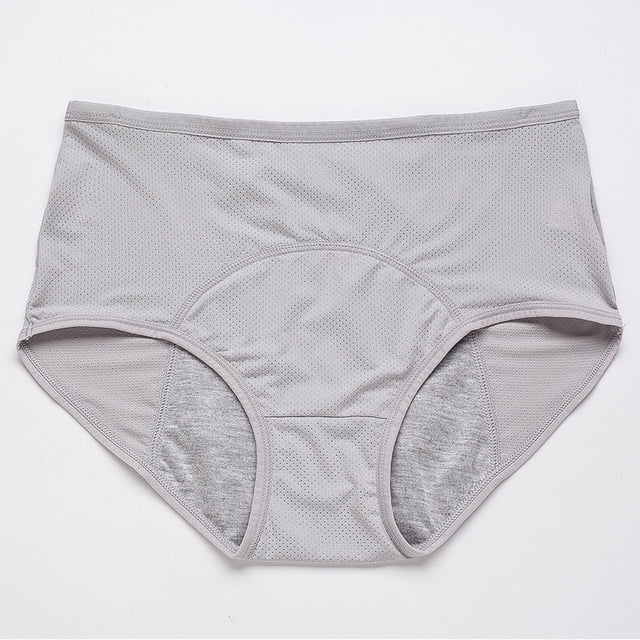 Ropa interior fisiológica triangular extra grande para mujer, cintura media a alta, a prueba de fugas antes y después de la menstruación, pantalones de vacaciones para tía